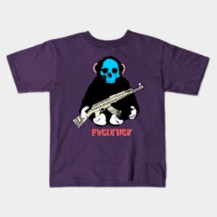 Evolution · (The Monkey Man &  The Gun) Kids T-Shirt